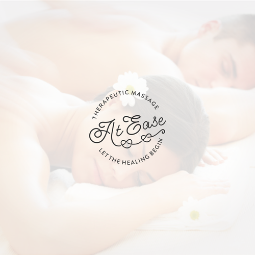 Healing logo with the title 'Logo massage studio'