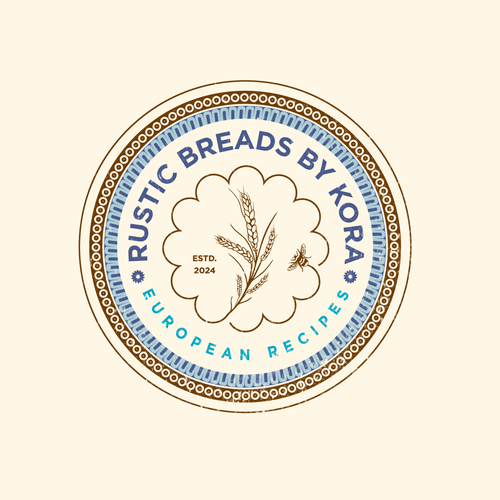 Pottery logo with the title 'Rustic Breads Logo'