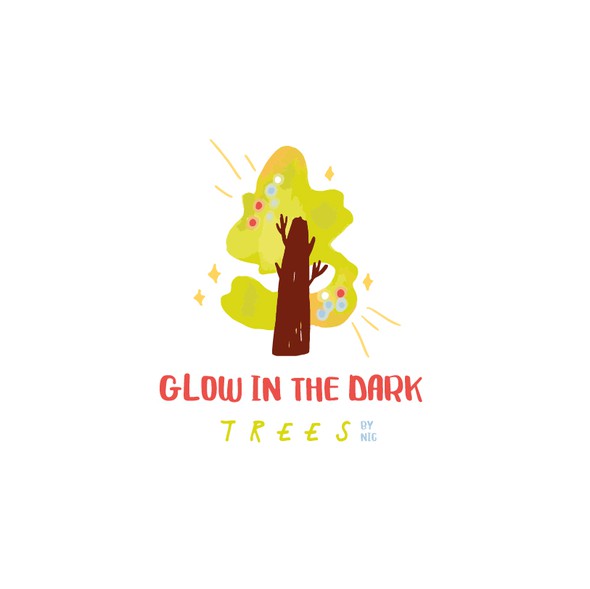 Imagination design with the title 'Glowing tree'