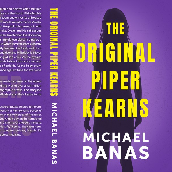 Medical book cover with the title 'Book Cover for a Novel "The Original Piper Kearns"'