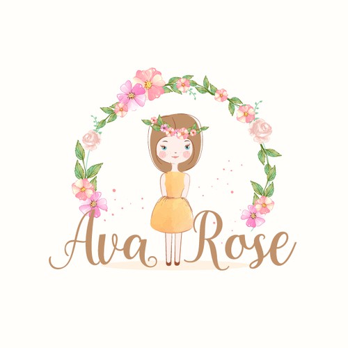 Flower design with the title 'Cute and feminine logo for a store store that sells mugs'