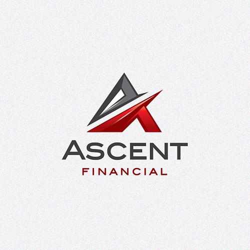 Bank design with the title 'Design a new brand identity for Ascent Financial'