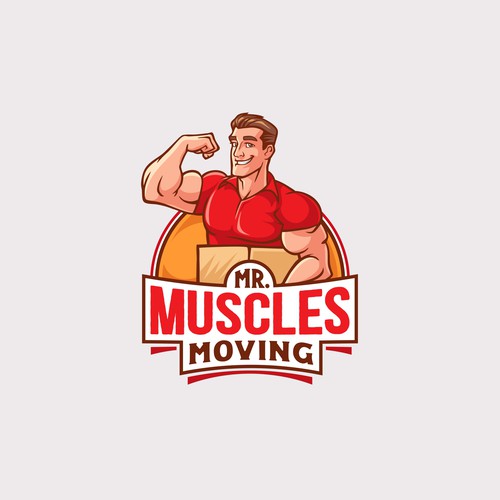Manly design with the title 'mr. Muscles'
