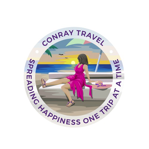 Travel agency brand with the title 'U.S. & Caribbean Travel'