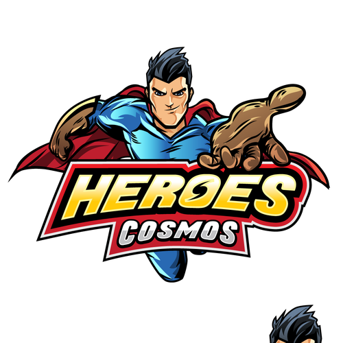 Comic logo with the title 'Super Hero Logo'
