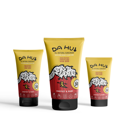 Bright label with the title 'Bright Sunscreen Label'