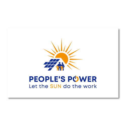 Solar panel design with the title 'Logo Contest Winner Logo'