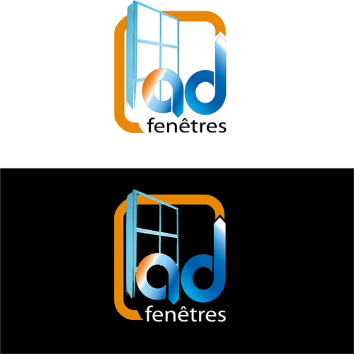Structure logo with the title 'Logo réaliser pour un concepteur de fenêtre'