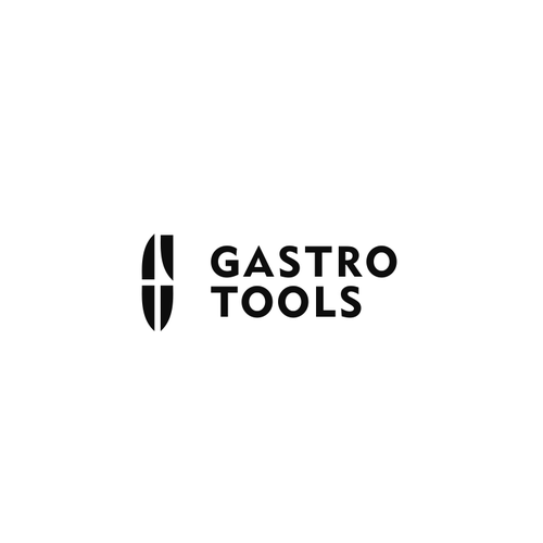Blade design with the title 'Logo concept for kitchen tools sellers Gastro Tools.'