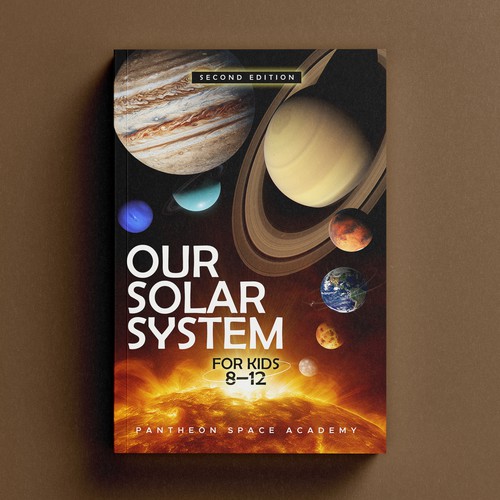 Kids book cover with the title 'Book Cover for Our Solar System For Kids'