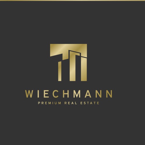 Minimalist brand with the title 'WIechmann Premium Real Estate GmbH'