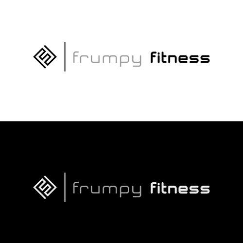 Black and gray logo with the title 'Athletic sports logo'