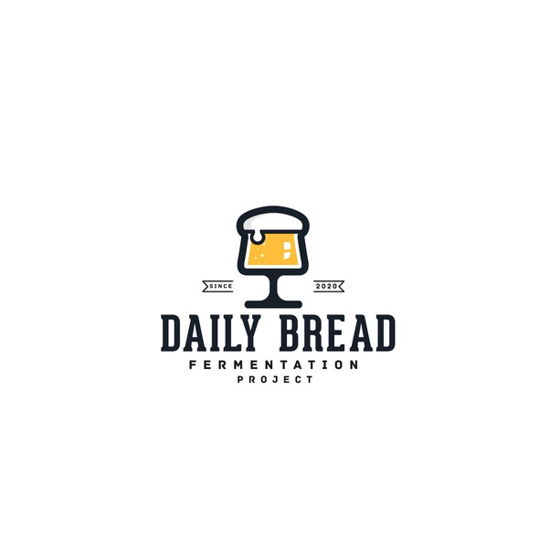 Foam logo with the title 'Logo concept for "Daily Bread"'