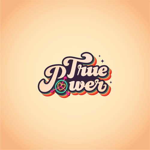 Funky logo with the title 'True Power'