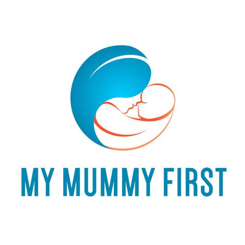 Leaf design with the title 'Bold logo design for fitness program focused on mothers'