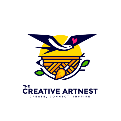 Art logo with the title 'The Creative Artnest'