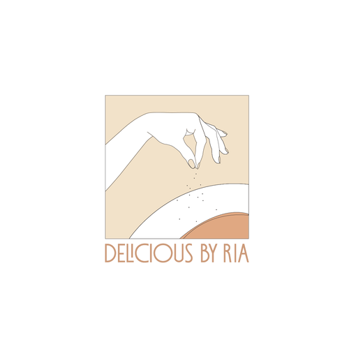 Linear logo with the title 'Logo for a cooking blog'