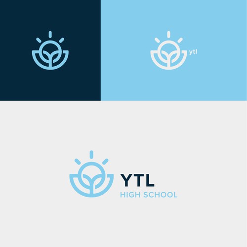 High school logo with the title 'High School Logo'