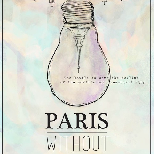 Handmade book cover with the title 'Paris without skyscrapers'