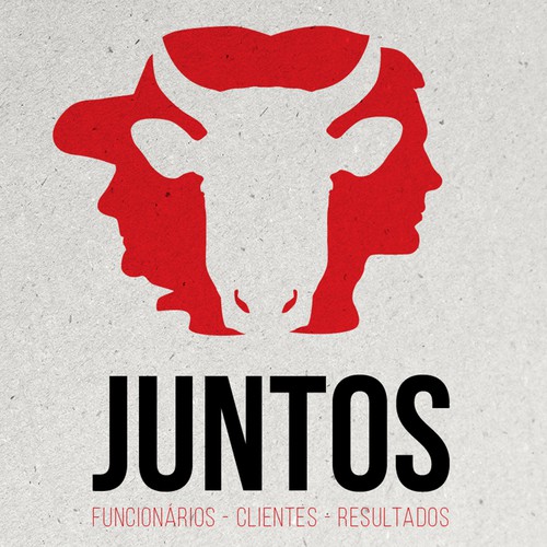 Cow design with the title 'Bold clean logo'