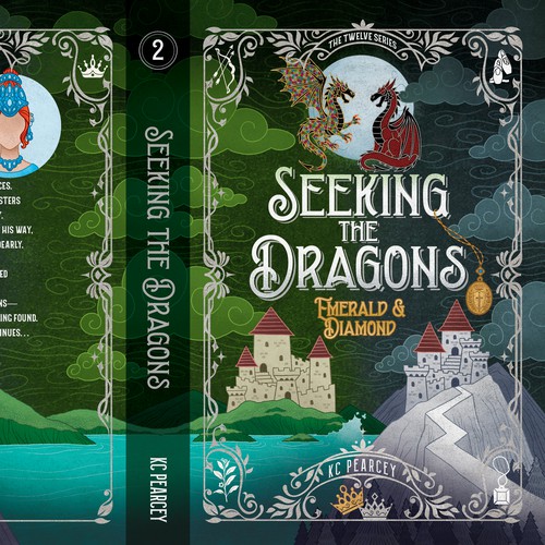 Drawing design with the title 'Book cover illustration'