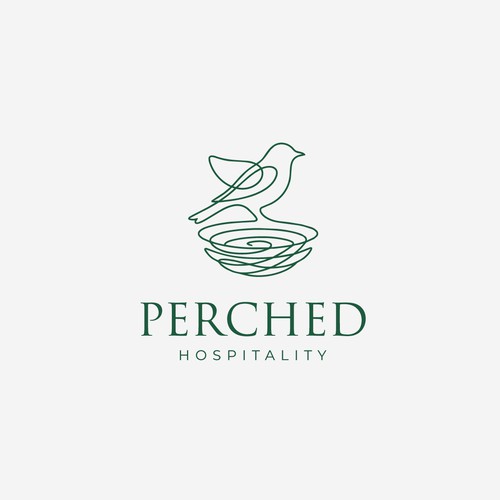 Hospitality design with the title 'Unique-minimalist for Perched Hospitality '