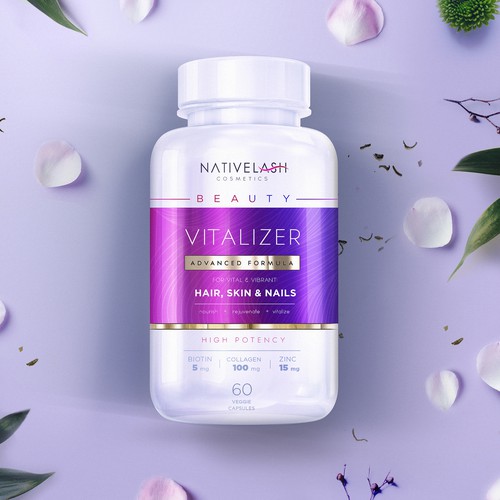 Vibrant packaging with the title 'NATIVELASH'