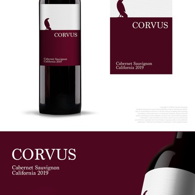 Minimal modern label