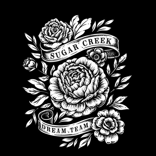 Rose t-shirt with the title 'Sugar Creek Dream Team '
