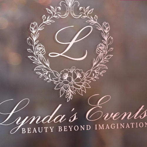 Wedding logo with the title 'Lynda's Events'