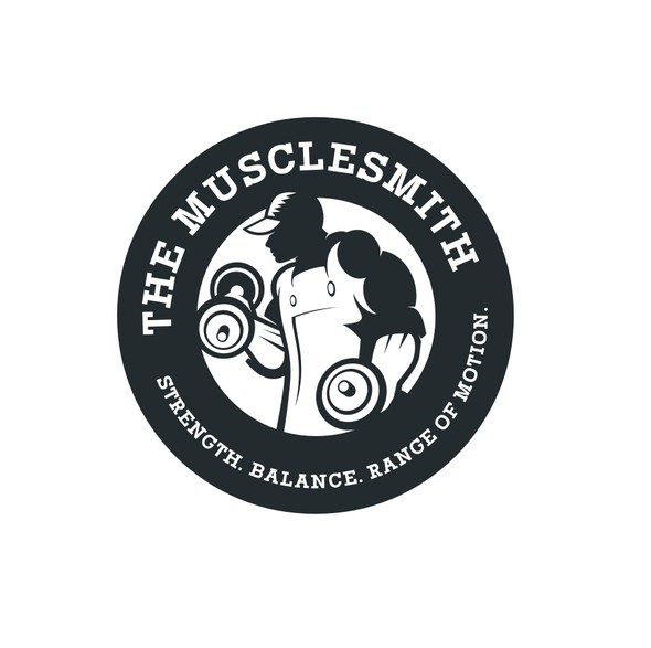 Personal training logo with the title 'Design a Logo for the Musclesmith'