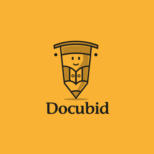 Student logo with the title 'Docubid logo deisgn'
