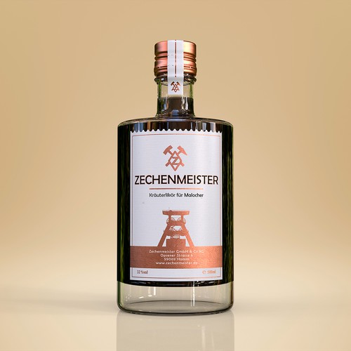 Liquor label with the title 'Lab"for hard working men" for a liqueurel design theme: "for hard working men" for a liqueur'