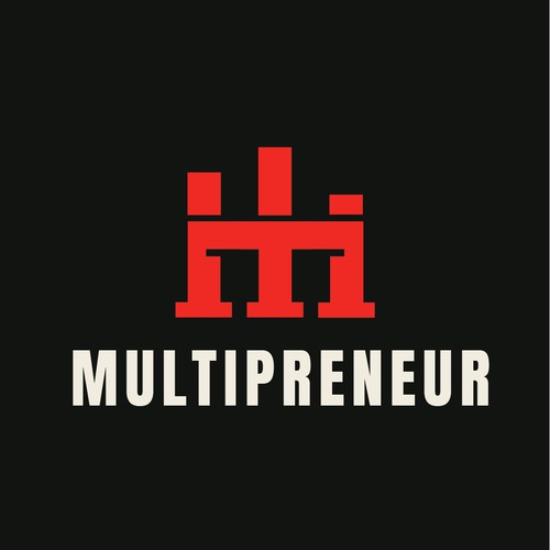 Entrepreneur logo with the title 'Bold logo for entrepreneurial concept'