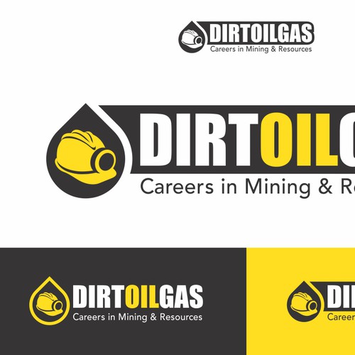 Mining logo with the title 'DirtOilGas'