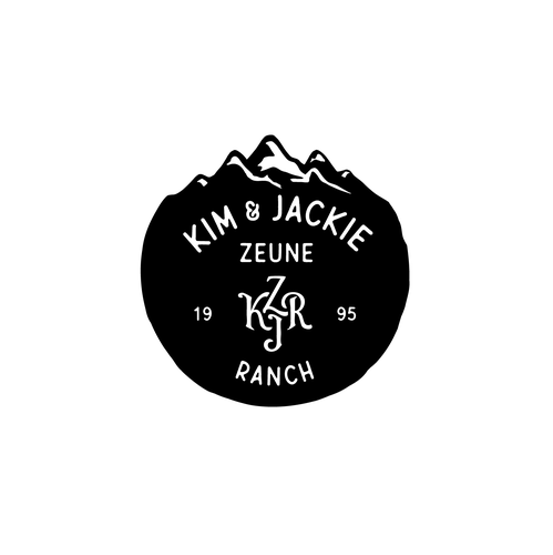 Sticker and decal logo with the title 'KJZ Ranch'