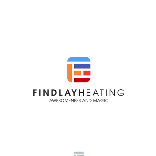 Mosaic design with the title 'Logo for Findlay Heating contest'