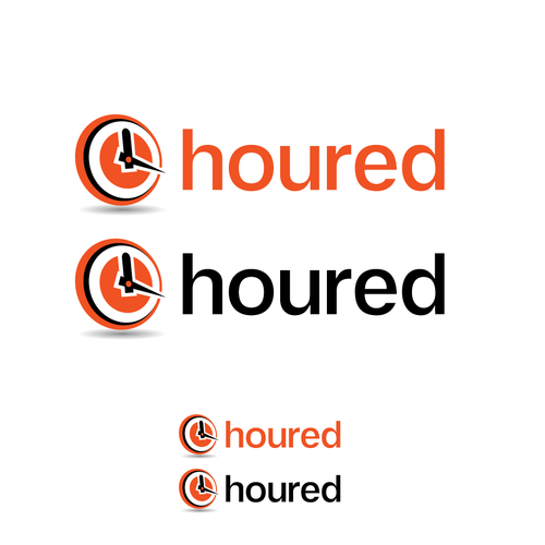 Web logo with the title 'Logo for the web app 'houred''