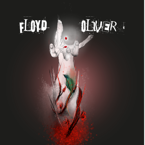 Arm design with the title 'Oliver Floyd book cover'