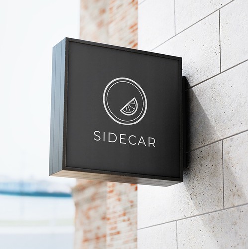 Cocktail logo with the title 'Sidecar'