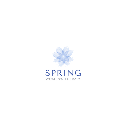 Spring design with the title 'Logo Design and Business Card for Spring Women’s Therapy'