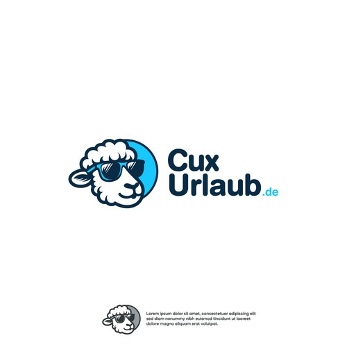 Sheep brand with the title 'Cux-Urlaub.de'