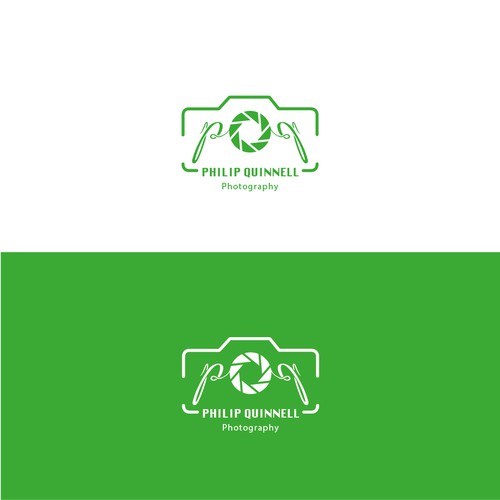 Photography brand with the title 'P&Q with shutter concept'