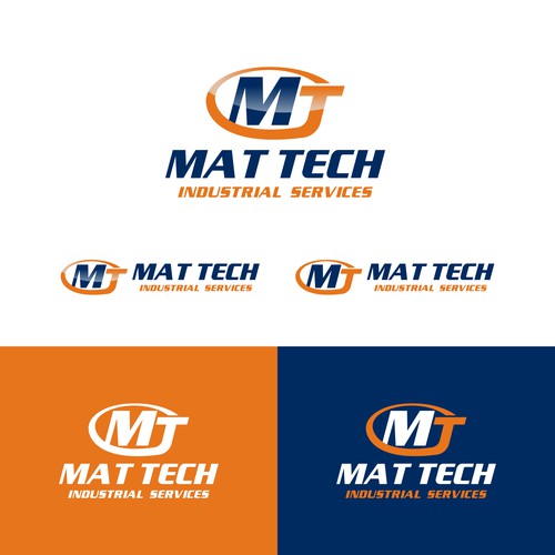 Commercial logo with the title 'Mat Tech Industrial Services Logo'