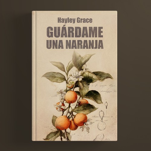 Orange book cover with the title 'Poetry Book Cover'