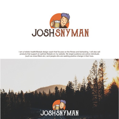 Icon brand with the title 'logo design '