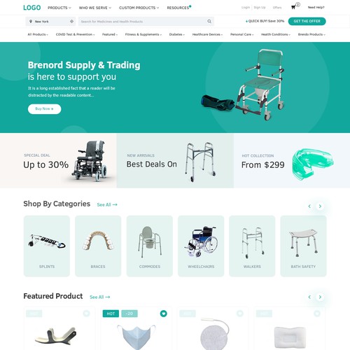 Braces design with the title 'Brenord Supply & Trading'