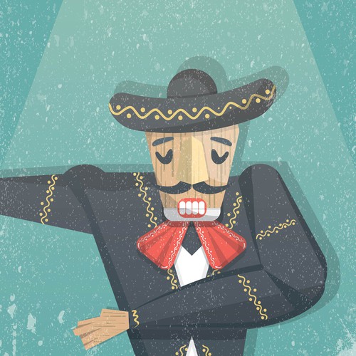 Character artwork with the title 'Nutcracker Illustration'