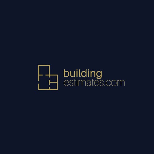 Construction company logo with the title 'Modern logo for building estimate services'