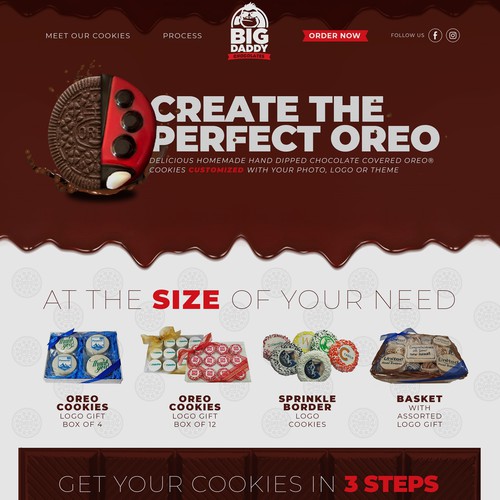 Sweet design with the title 'Chocolate Webdesign'